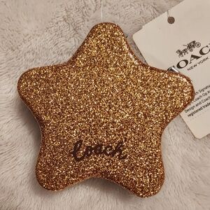 Coach Gold Glitter Double Mirror